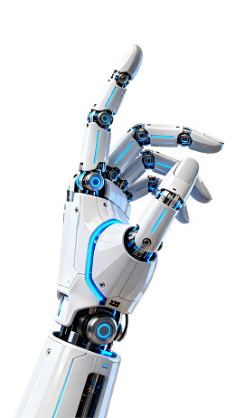 未来科技感机械手图片