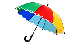 彩色雨伞展示图片