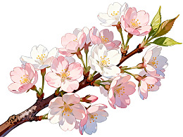 樱花枝头绽放美丽花朵