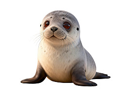 小海豹静坐图片