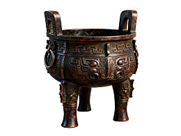 古代青铜鼎造型精美图片