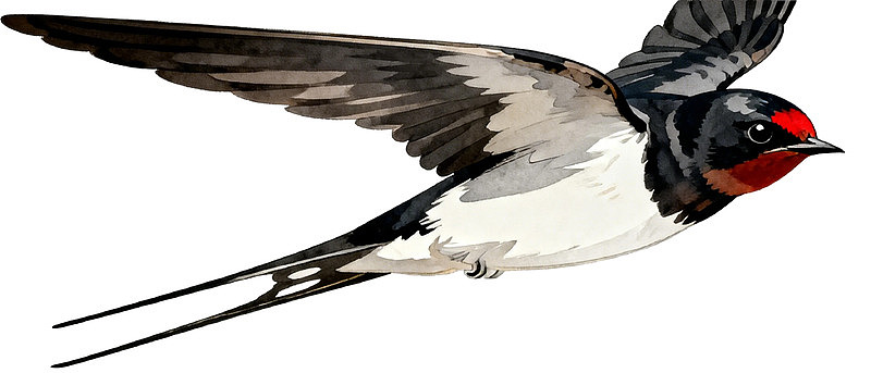 飞翔的燕子特写图片