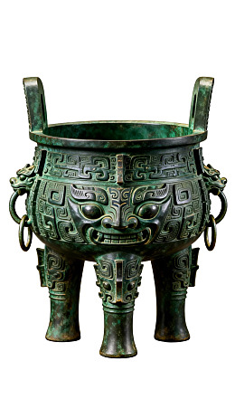 古代青铜鼎装饰精美图片