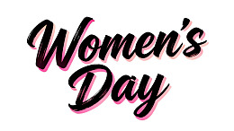 女性节日手写艺术字设计