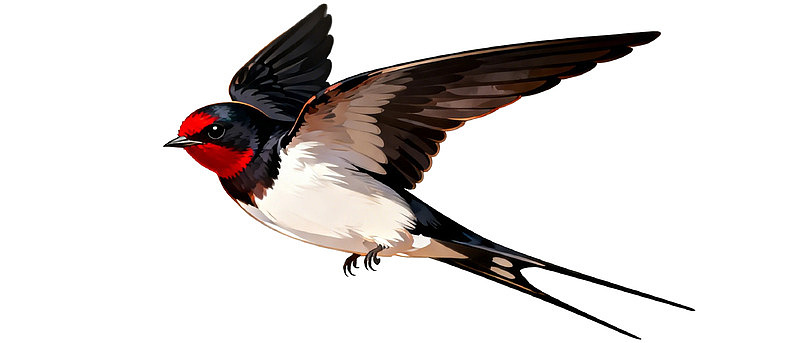 飞翔的燕子特写图片