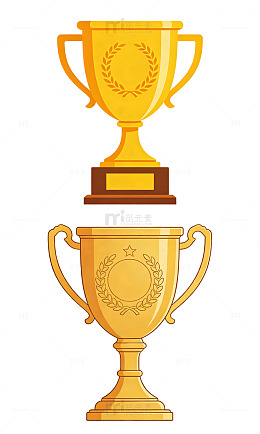 国风扁平 荣誉奖杯