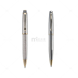 极简 精致钢笔 金属质感