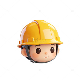 可爱卡通迷你圆形安全帽立体小人像
