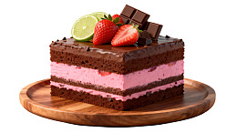 巧克力草莓蛋糕图片