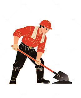 国风 劳动节 人物 元素