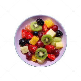 色彩缤纷水果沙拉盘