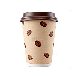 咖啡杯简约图案设计素材