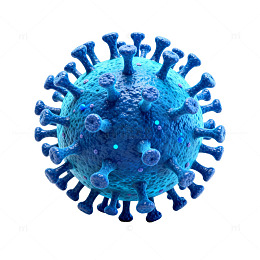 三维渲染病毒模型图样