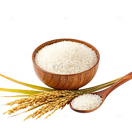 木碗大米稻谷片