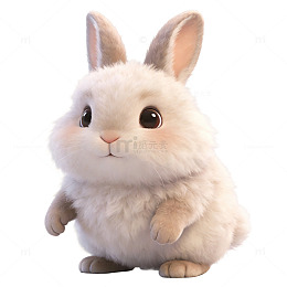 可爱毛绒兔公仔玩具