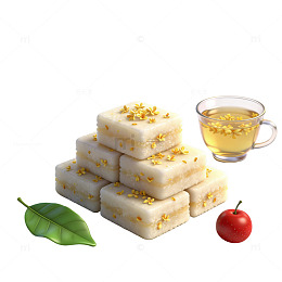 糕点与茶饮静物摄影