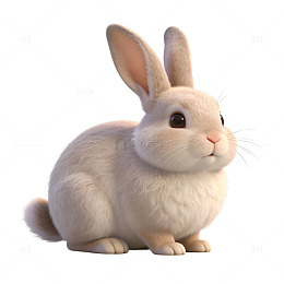卡通可爱小兔子插画