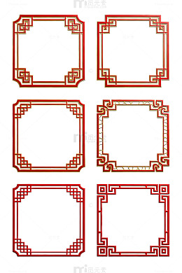 传统中式边框设计素材