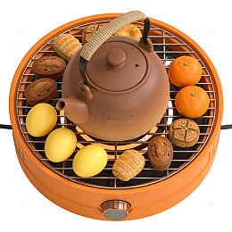 中式茶具水果烧烤炉具组合