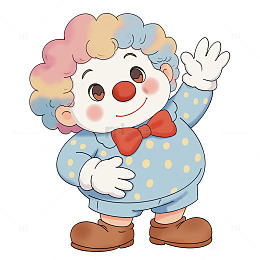 愚人节小丑插画