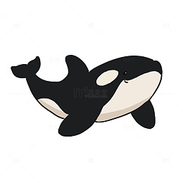 手绘虎鲸免抠元素