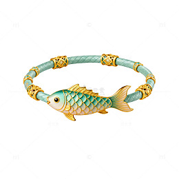 鱼形手链饰品设计