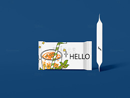 文创产品展示图  湿纸巾包装产品样机