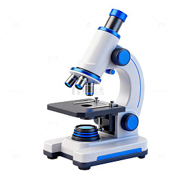 现代感显微镜科技插画