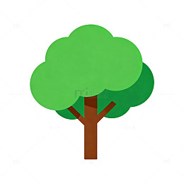 简约风格树木矢量图案