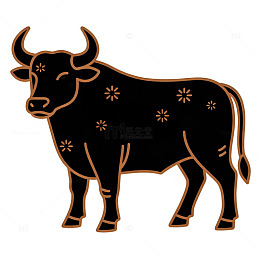 牛年装饰图案简笔画