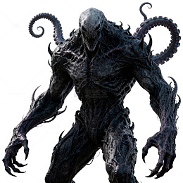 恐怖生物黑暗怪物概念艺术