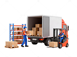 物流运输场景模型图