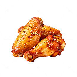 香脆炸鸡块美食