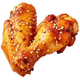 【标题】：香辣鸡腿美食片