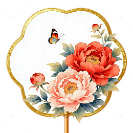 古典扇面装饰画