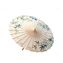 传统中式竹叶纸伞