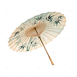 竹叶图案传统纸伞
