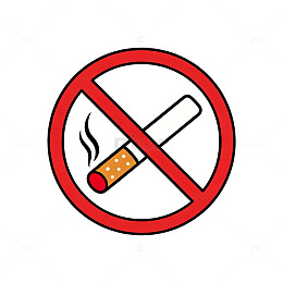 禁烟标志简约插画
