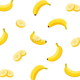 卡通香蕉图案设计素材