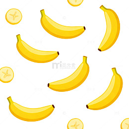 卡通香蕉水果背景设计