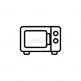 简约微波炉图标设计元素