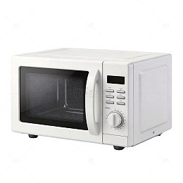 简约白色微波炉家电产品图