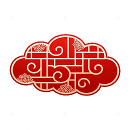 传统中国风云纹图案装饰元素