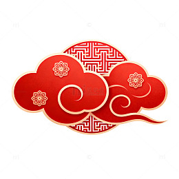 中国传统祥云图案装饰素材
