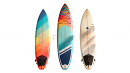 沙滩冲浪板风景图