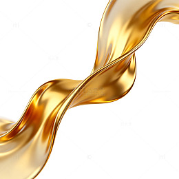 金色流动线条艺术