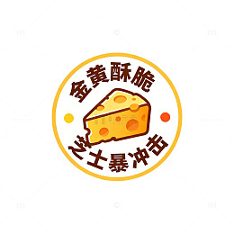 卡通奶酪标志设计
