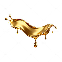 金色液体飞溅艺术图片