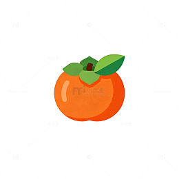 柿子图标矢量插画设计素材
