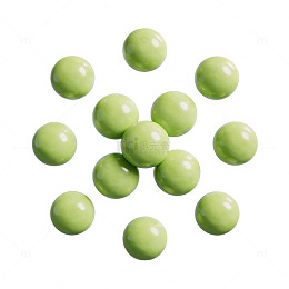 中国风青豆山水插画素材